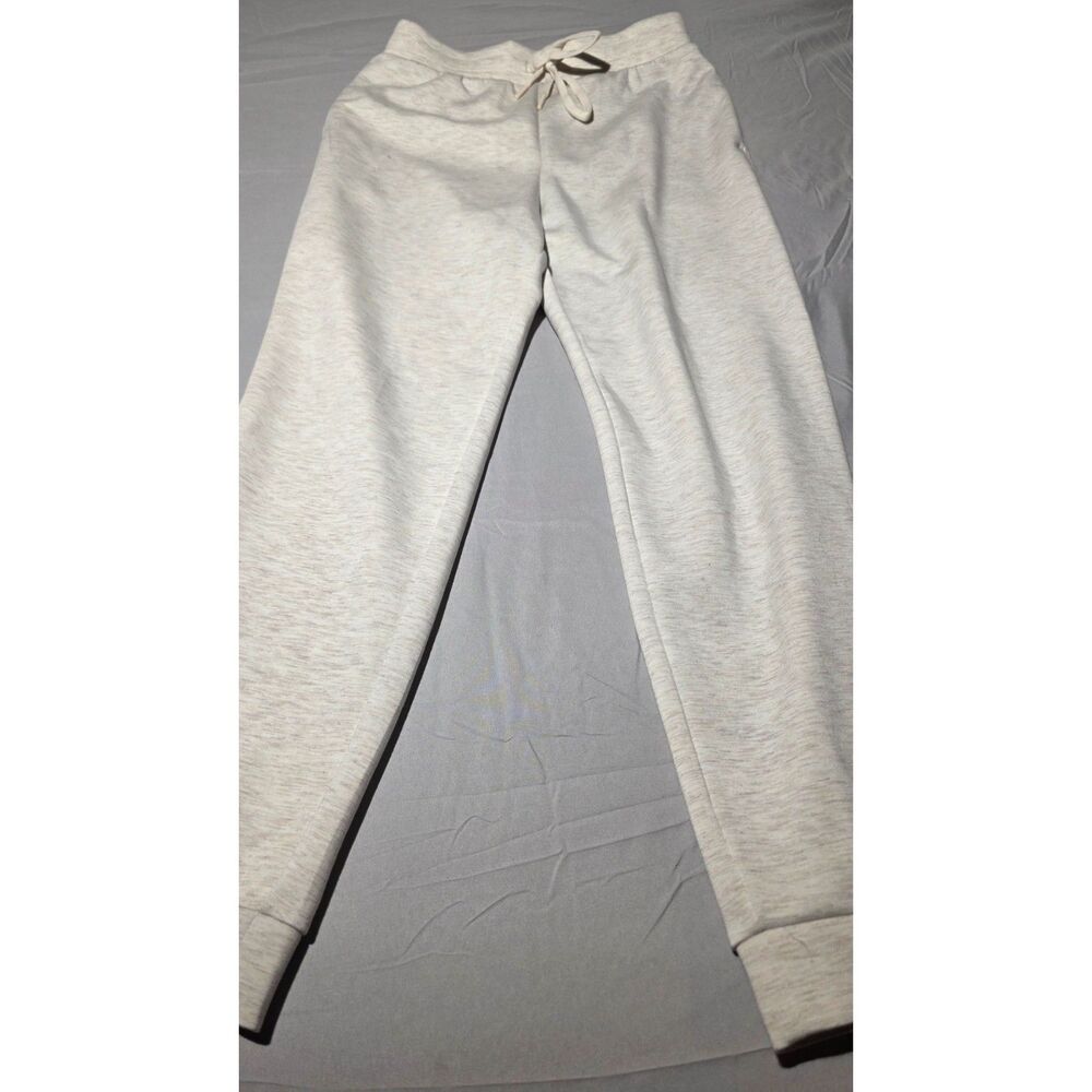 ll in Motion Womens Oatmeal Heather Cream Joggers Athletic Sweatpants Medium